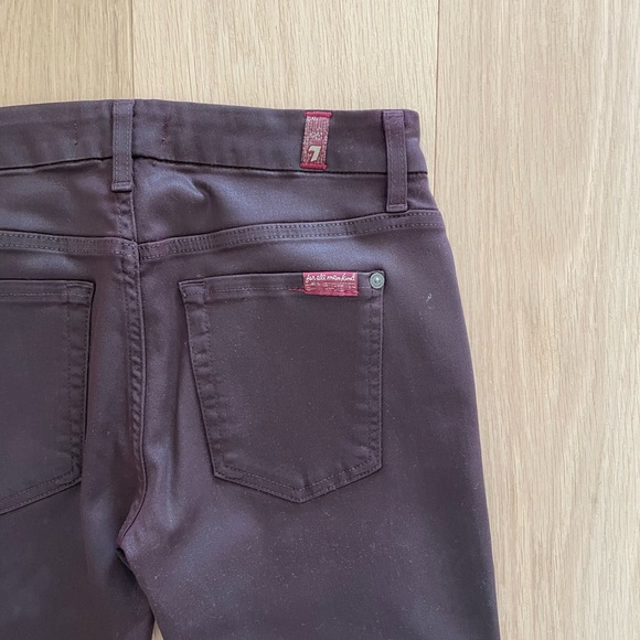 7 For All Mankind Coated Ankle Skinny Jeans - Picture 6 of 8